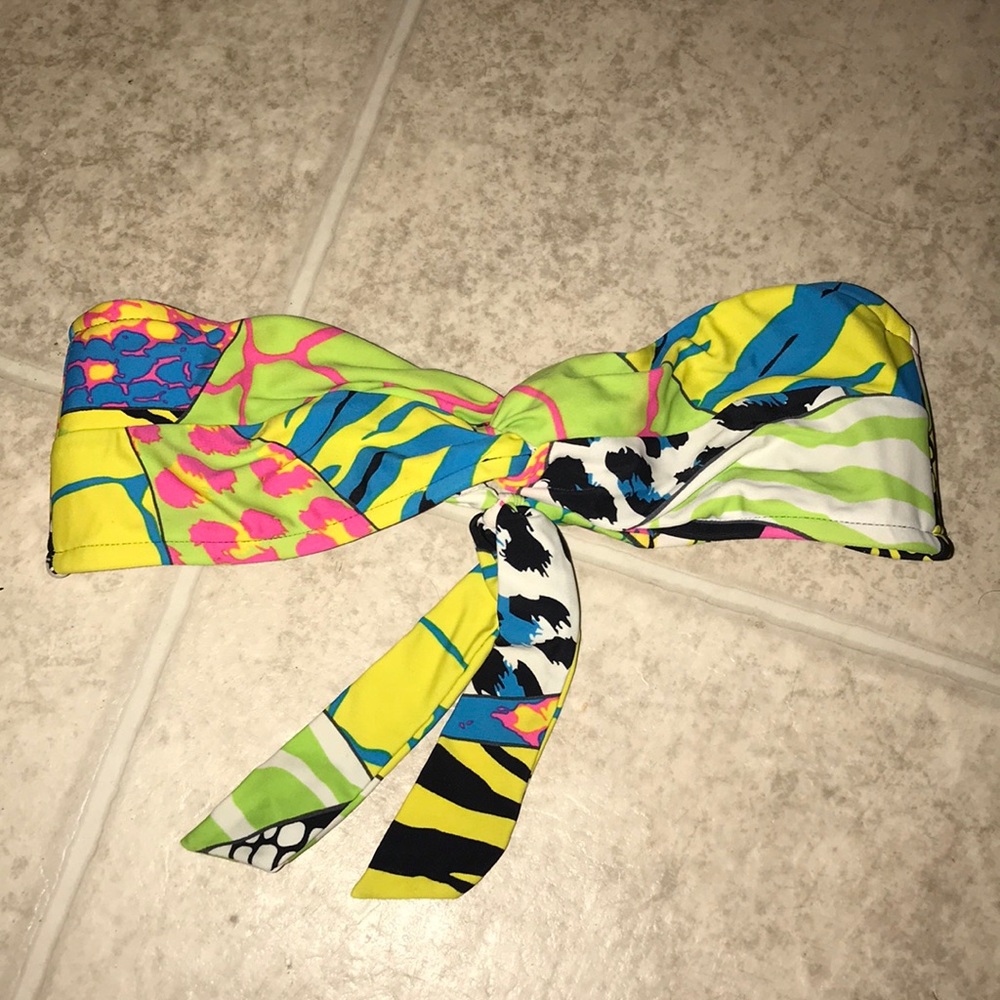 Multi colored bikini top
